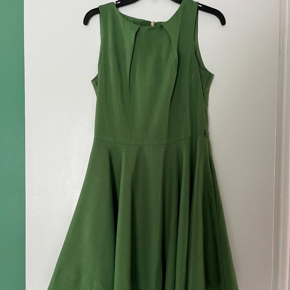Closet of London Green Dress Modcloth Fit & Flare